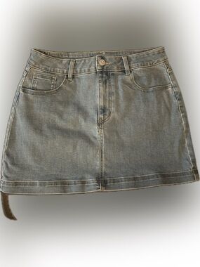 Women’s Light Blue Denim Mini Skirt